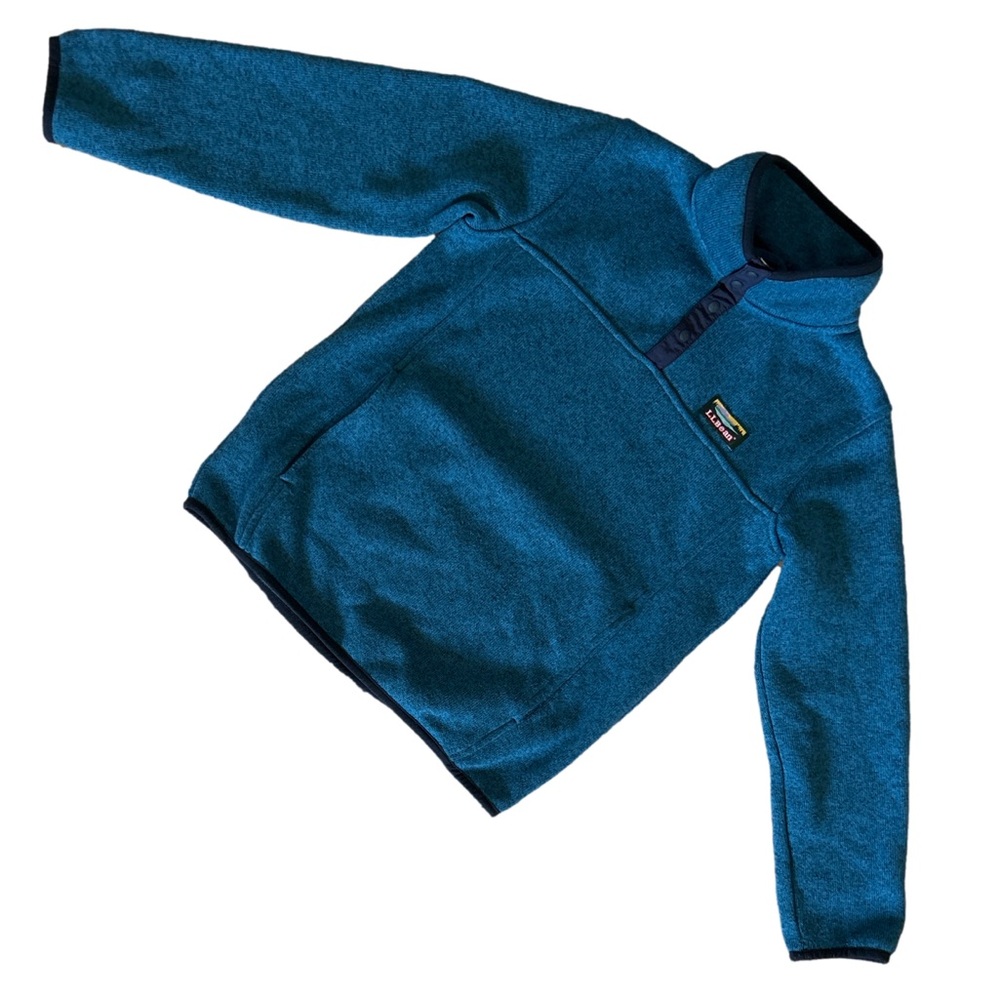 L.L. Bean Kids Sweater Fleece Pullover M 10-12 ☀️